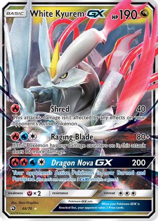 White Kyurem GX 048/70/70 - Ultra Rare - Holofoil