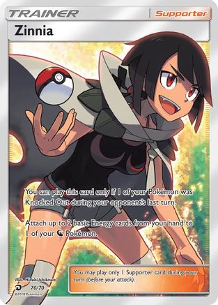 Zinnia (Full Art) 070/70 - Ultra Rare - Holofoil