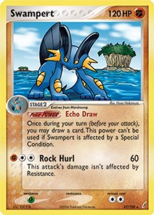 Swampert 027/100 - Holo Rare - Holofoil