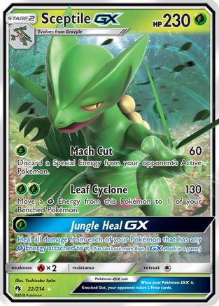 Sceptile GX 022/214/214 - Ultra Rare - Holofoil