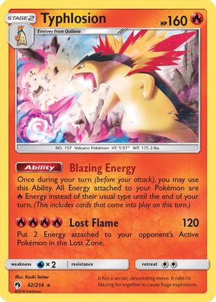 Typhlosion 042/214/214 - Holo Rare - Holofoil