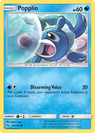 Popplio (64) 064/214/214 - Common