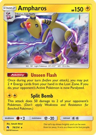 Ampharos 078/214/214 - Holo Rare - Holofoil