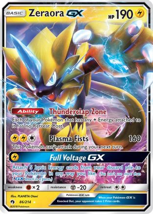 Zeraora GX 086/214/214 - Ultra Rare - Holofoil