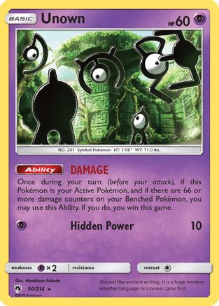 Unown (90) 090/214/214 - Rare