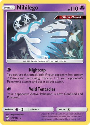 Nihilego 106/214/214 - Holo Rare - Holofoil