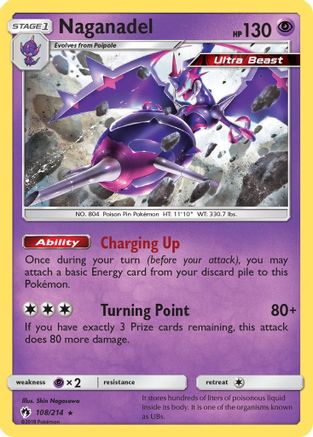 Naganadel 108/214/214 - Holo Rare - Holofoil