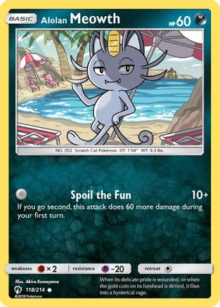 Alolan Meowth 118/214/214 - Common