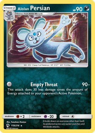 Alolan Persian 119/214/214 - Rare