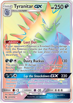 Tyranitar GX (Secret) 223/214 - Secret Rare - Holofoil