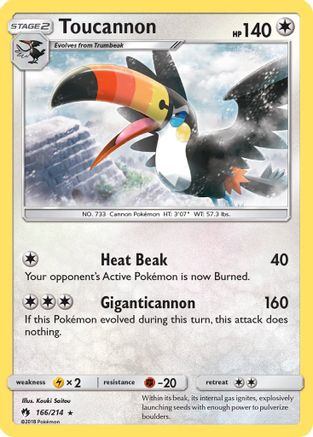 Toucannon 166/214/214 - Rare
