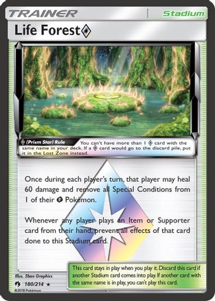 Life Forest Prism Star 180/214/214 - Prism Rare - Holofoil