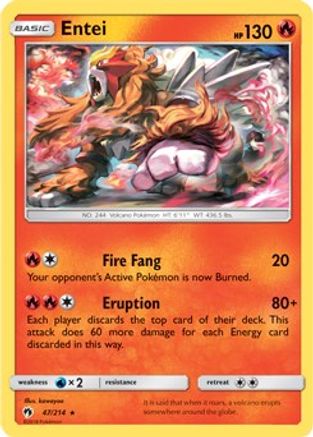 Entei 047/214 - Holo Rare - Holofoil