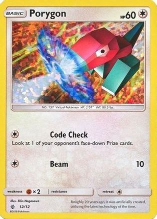 Porygon 012/12/12 - Promo - Holofoil