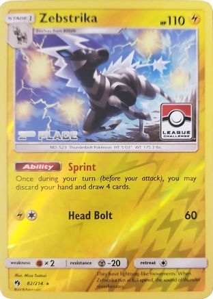Zebstrika 082/214 - Promo - Reverse Holofoil