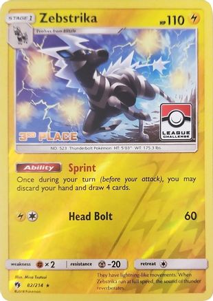 Zebstrika 082/214 - Promo - Reverse Holofoil
