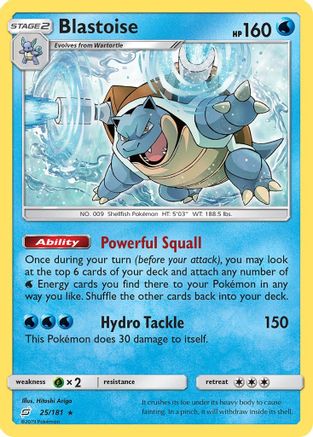 Blastoise 025/181/181 - Rare