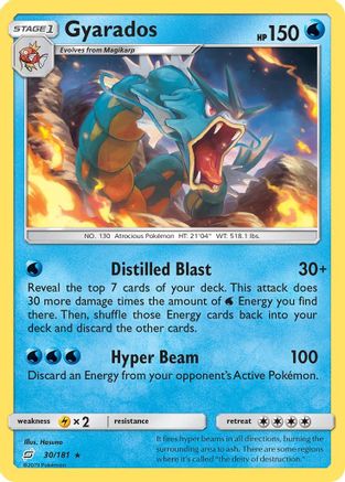 Gyarados 030/181/181 - Holo Rare - Holofoil