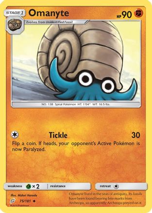 Omanyte 075/181/181 - Uncommon