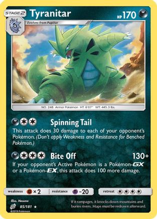 Tyranitar 085/181/181 - Holo Rare - Holofoil
