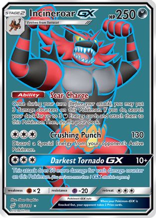 Incineroar GX (Full Art) 167/181 - Ultra Rare - Holofoil