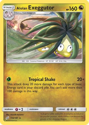 Alolan Exeggutor (114) 114/181 - Rare