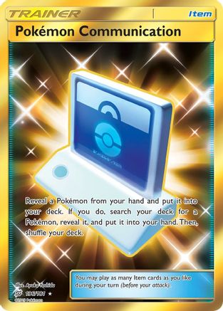 Pokemon Communication (Secret) 196/181/181 - Secret Rare - Holofoil