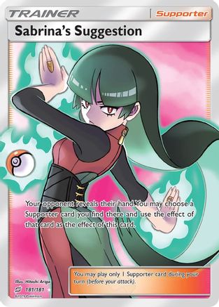 Sabrina's Suggestion (Full Art) 181/181/181 - Ultra Rare - Holofoil