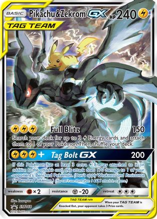 Pikachu & Zekrom GX SM168/248 - Promo - Holofoil