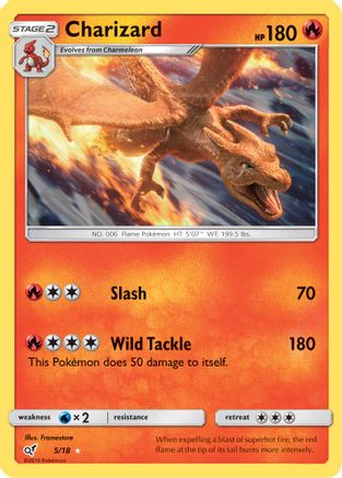 Charizard 005/18/18 - Holo Rare - Holofoil