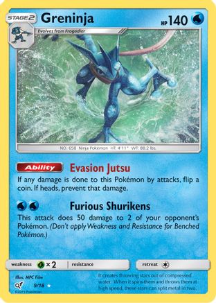 Greninja 009/18/18 - Holo Rare - Holofoil