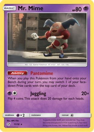Mr. Mime 011/18/18 - Rare - Holofoil