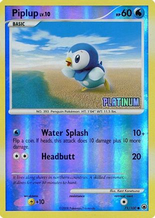 Piplup 071/100 - Promo - Reverse Holofoil
