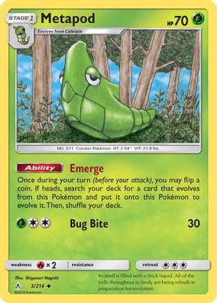 Metapod 003/214/214 - Uncommon