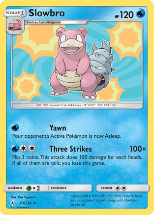 Slowbro 043/214/214 - Holo Rare - Holofoil