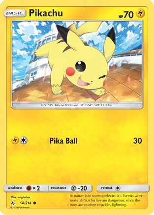 Pikachu 054/214/214 - Common
