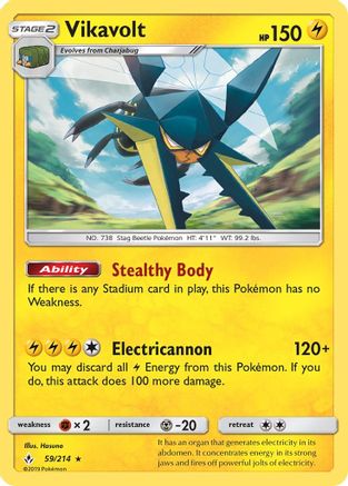 Vikavolt 059/214/214 - Holo Rare - Holofoil