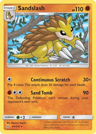 Sandslash 084/214 - Rare