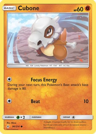 Cubone 090/214/214 - Common