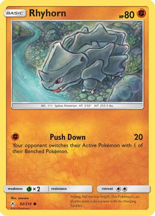 Rhyhorn (92) 092/214/214 - Common