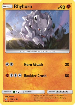 Rhyhorn (93) 093/214/214 - Common