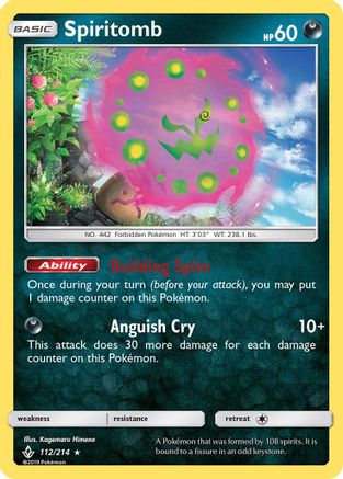 Spiritomb 112/214/214 - Holo Rare - Holofoil