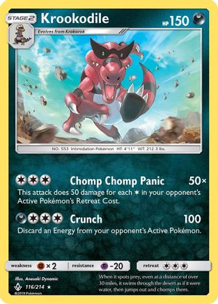 Krookodile 116/214 - Rare