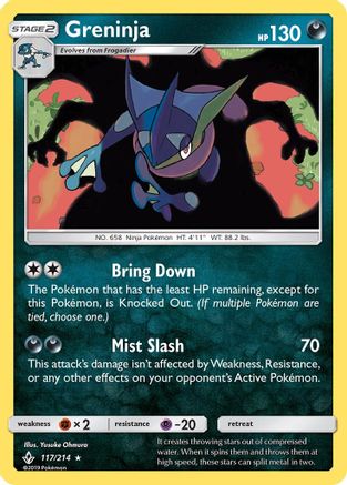 Greninja 117/214/214 - Holo Rare - Holofoil