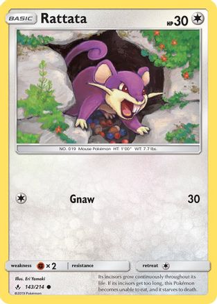 Rattata 143/214/214 - Common