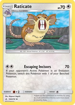 Raticate 144/214 - Uncommon