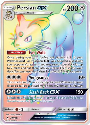 Persian GX (Secret) 227/214 - Secret Rare - Holofoil