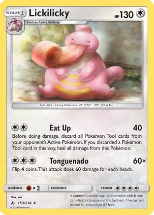 Lickilicky 153/214 - Rare