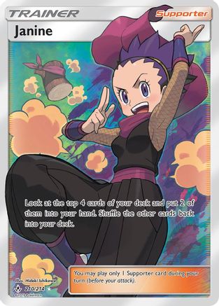 Janine (Full Art) 210/214 - Ultra Rare - Holofoil