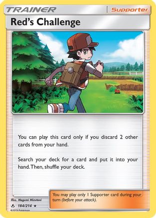 Red's Challenge 184/214/214 - Holo Rare - Holofoil